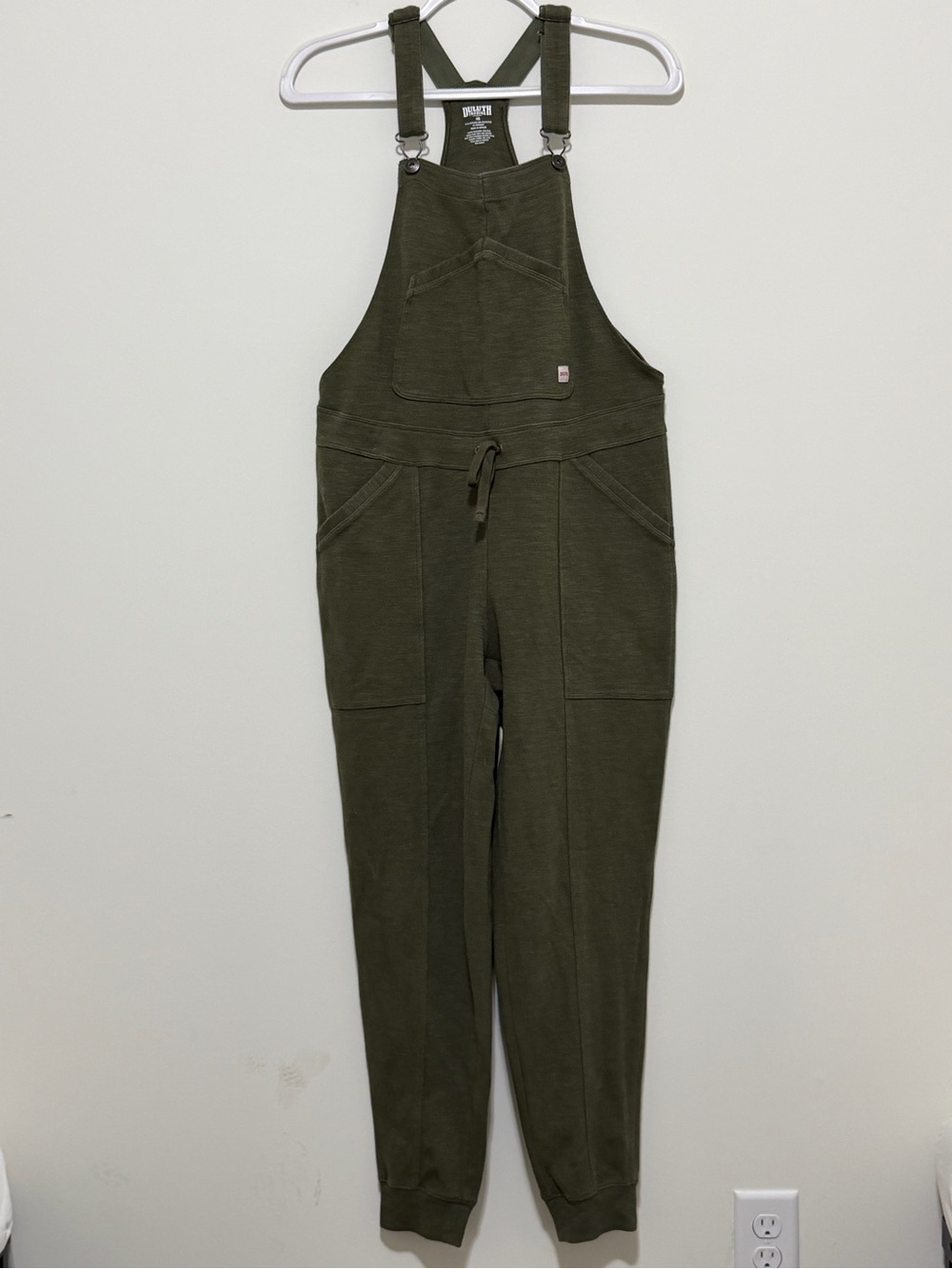 Duluth Trading Size XS Green Souped-Up Sweats Overalls Jogger Utility Workwear
